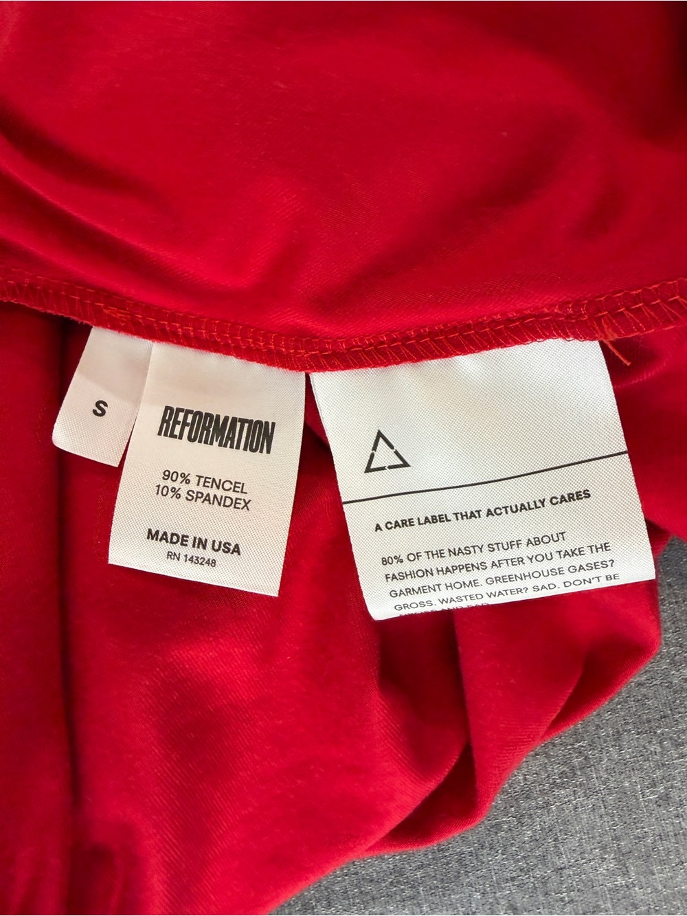 Reformation Becca Midi Dress Red Wrap Dress Size S NWT - Picture 6 of 7